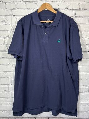 Cuffy's Cape Cod Polo Shirt Mens Size 3XL Blue Short Sleeve Beach Coastal